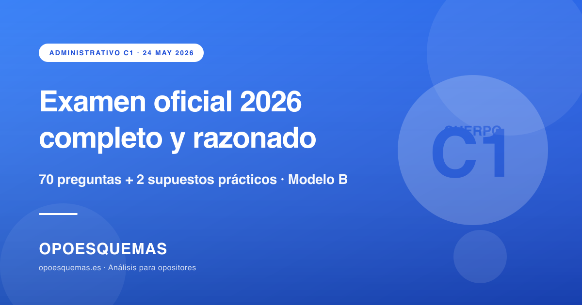 Examen AGE Administrativo 2026 (Modelo B): transcripción completa, supuestos y análisis por temas