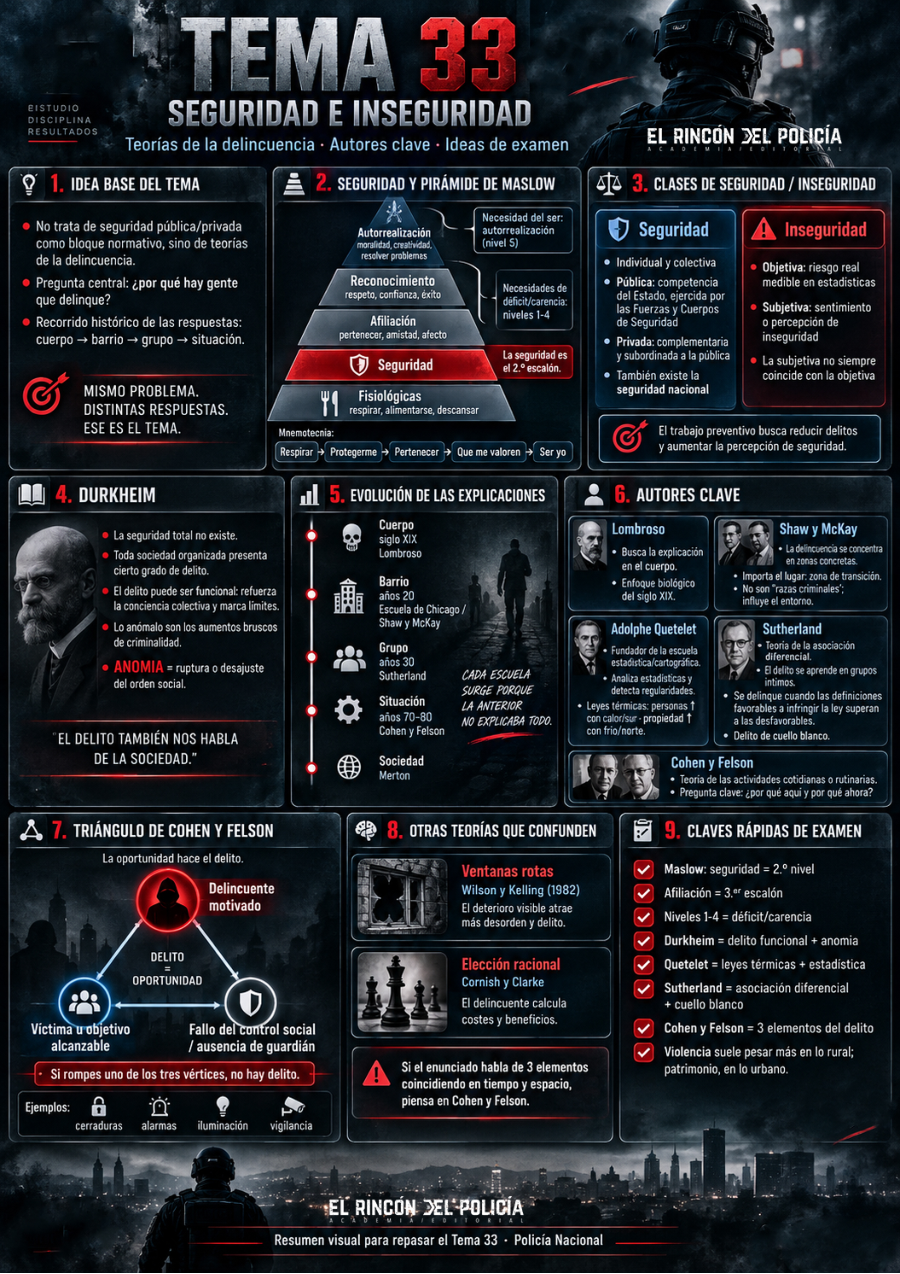 Página del esquema "Infografía del Tema 33: seguridad e inseguridad"