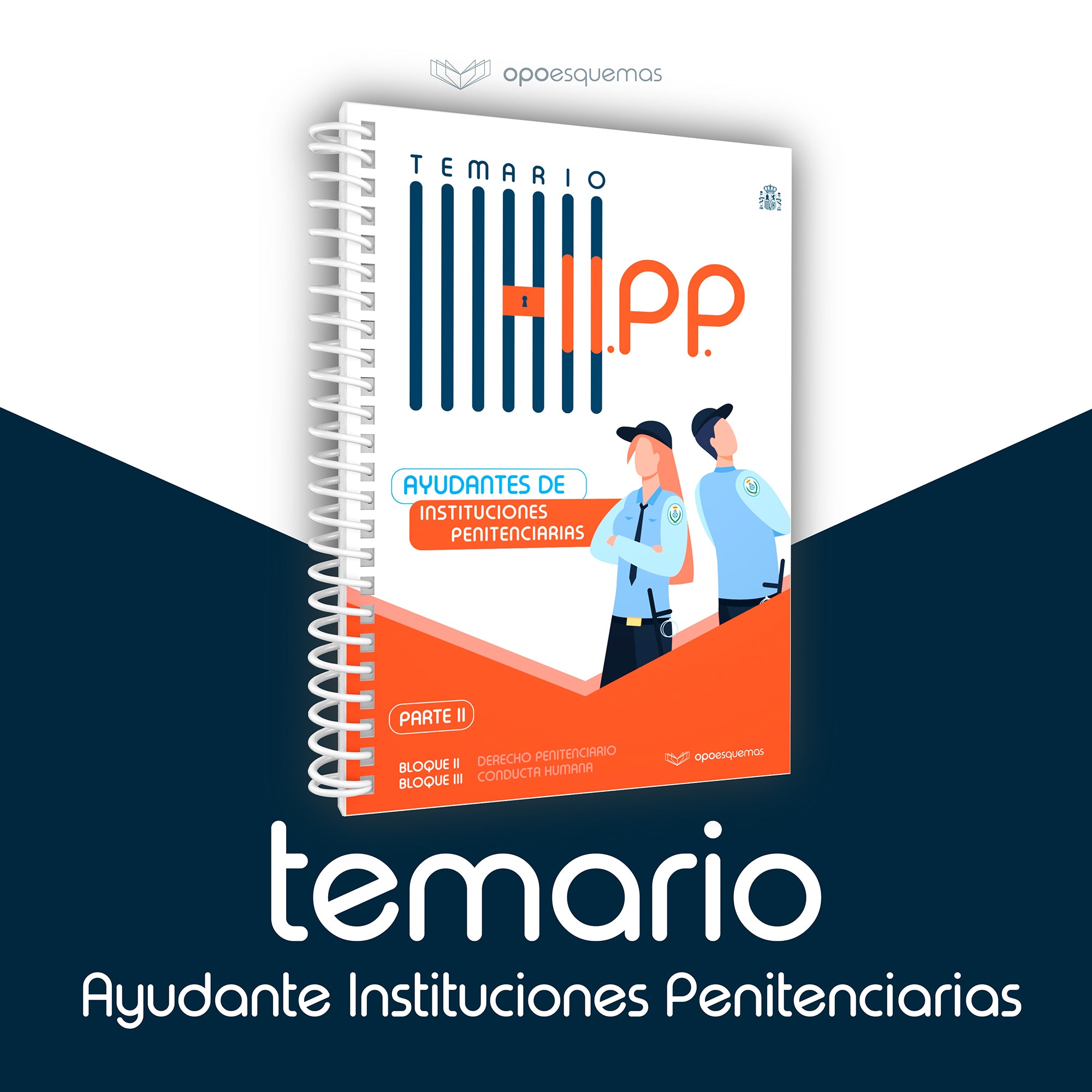Portada de Temario Ayudantes de Instituciones Penitenciarias · Derecho Penitenciario y Conducta Humana (PDF)