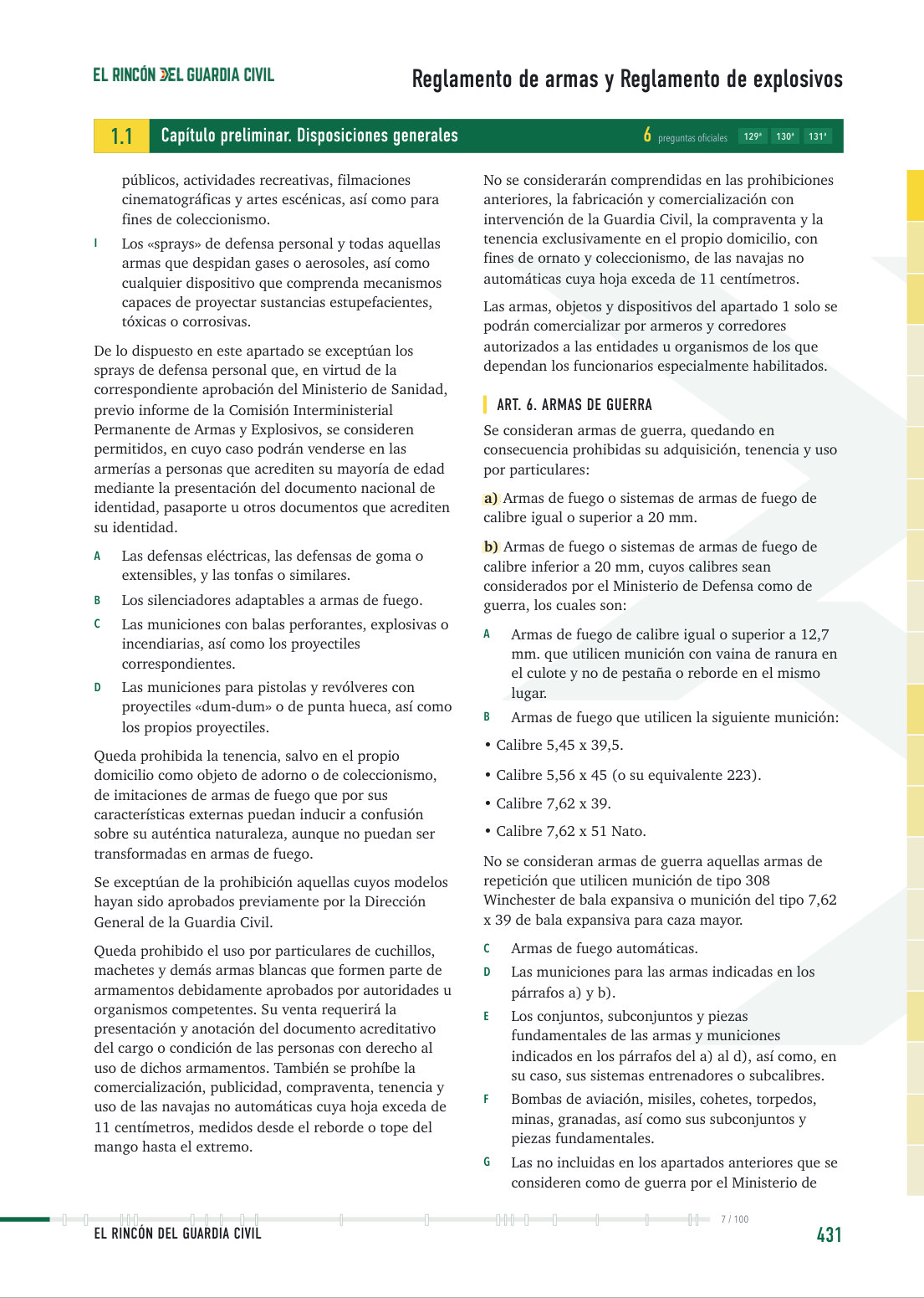 Página interior 5 del Temario Oposición Guardia Civil 2027