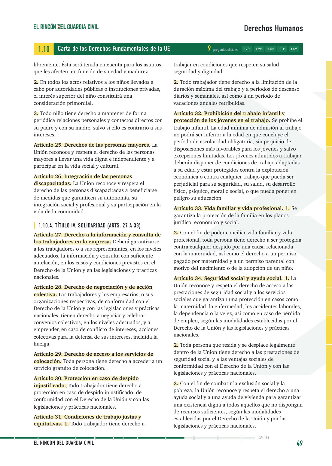 Página interior 4 del Temario Oposición Guardia Civil 2027
